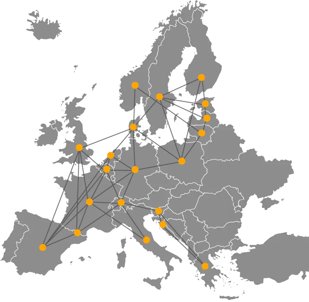 Kartta autokuljetusalueista